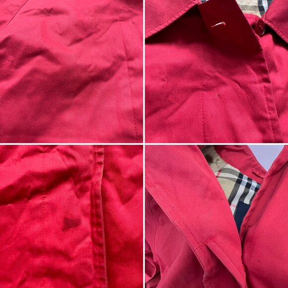 Burberry Red Trench Coat - Picture 5 of 11
